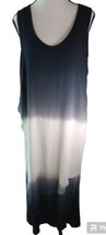 NWT MIND SET BY XCVI DRESS DYE TIE MAXI BLUE/WHITE SLEEVELESS M - $19.80