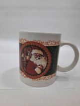 Vintage Christmas Santa Claus With Toy Bag Coffee Mug - £7.02 GBP