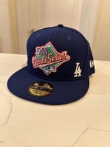 New Era L.A Dodgers 59Fifty Fitted Hat MLB Cooperstown 1988 World Series 7 1/4 - £31.01 GBP