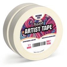 2 Pack White Artist Tape - Masking Artists Tape For Drafting Art Waterco... - £20.77 GBP