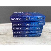 Sony Hi Fi 90 Minute Normal Bias Cassette Tapes Lot of 5 NEW - £23.79 GBP
