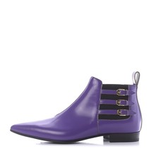 GUCCI Men&#39;s Purple Cordovan Lux Leather Ankle Boot 10.5 (US) NIB Style# 596918 - £478.81 GBP