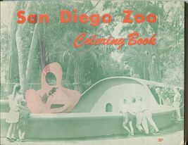 Scarce Vintage 1957 San Diego Zoo Coloring Book RN Babcock - £7.85 GBP