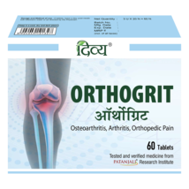 Divya Orthogrit Tablet 41g 60 Tablets Osteoarthritis Arthritis Patanjali... - $13.49+