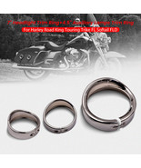 7 inch Visor Style Headlamp Trim Ring &amp; 4.5 inch Trim Ring For Glide For... - £38.17 GBP