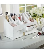 Complete Cosmetics Make-up toiletries Organizer Case Box three bottom dr... - £29.81 GBP