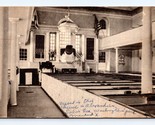 Interior Christ Church Alexandria Virginia VA Albertype Postcard E16 - $2.92