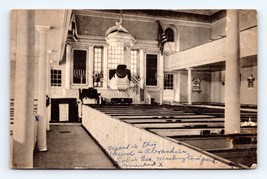 Interior Christ Church Alexandria Virginia VA Albertype Postcard E16 - £2.29 GBP