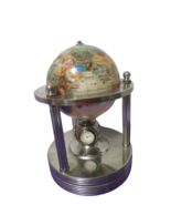  Mother Of Pearl Gemstone Globe Quartz Clock Thermometer Hygrometer 13&quot;T - £51.42 GBP