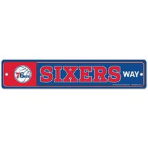 Philadelphia 76ers 3.75&quot; by 19&quot;  Plastic Street Sign - NBA - $14.54