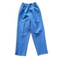 BonWorth Pull On Blue Elastic Waist Pants ~ Sz M ~ High Rise ~ 29&quot; Inseam - $22.49