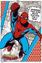 SPIDER-MAN ~ Wheeeeee 24x36 Art Poster Marvel Comic Book Amazing Spiderman - $9.00