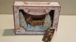 Bethany Lowe Woodland Snowscape Shadowbox # LO5630 Lights Up (NEW) - £23.87 GBP