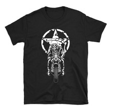 Skull Motorcycle Rider Unisex T-Shirt New - $18.99