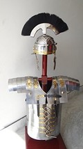 Roman Lorica Segmentata Armor + Roman Centurion Helmet Armor Costume - £176.68 GBP