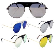 Sport Pilot Aviator Sunglasses Semi Rimless Classic Retro Designer Fashion Star - £7.95 GBP