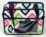 Thirty-One Medium Collapsible Tote w/ Pockets Geometric Multicolored NWOT - $26.59