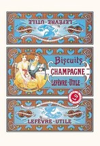 Biscuits Champagne by Alphonse Mucha - Art Print - £17.32 GBP+