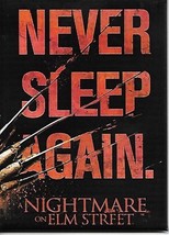 Nightmare On Elm Street Never Sleep Again. Phrase Refrigerator Magnet NEW UNUSED - £3.20 GBP