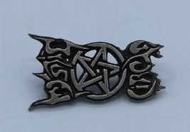 Mystic Circle Pin Brooch English Pewter Alchemy Poker Vintage 1999 - $39.73