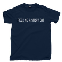 American psycho feed me a stray cat navy blue tee thumb200