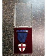 Vintage Boy Scouts of America Religious God &amp; Country Medal Award &amp; Box ... - €51,57 EUR