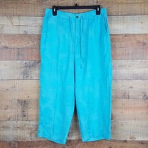 Classic Elements Pants Womens Size M Blue Elastic / Drawstring TK10 - £6.62 GBP