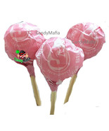 Strawberry Starburst POPS 20 Strawberry Suckers with chewy Pink Starburs... - $260.25 MXN