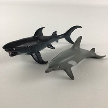 Ocean 6&quot; Figures Lot Great White Shark Dolphin Marine Life Realistic Ani... - $445.12 MXN