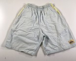 Vintage Quiksilver Shorts Taglia Media Grigio Giallo Fluo Coulisse Tasche - £25.63 GBP