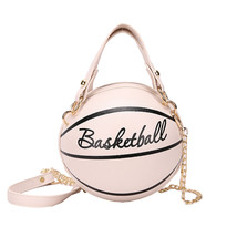 Personality Basketball Crossbady Bag for Women Casual PU Leather Handbag Cute  R - £23.00 GBP
