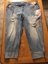 Ruff Hewn Womens Easy Slim Capris Jeans Size 24W 0003 - £61.52 GBP