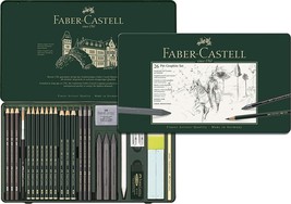 Faber-Castell PITT Graphite 26-Piece Large Tin Professional Quality Set in a Met - £63.26 GBP