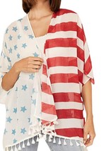 Cruel Girl patriotic flag print kimono for women - £34.79 GBP
