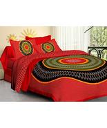 Traditional Jaipur Cotton Colorful Mandala Print Bedsheet, Sanganeri Jai... - £26.04 GBP