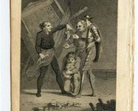 Don Quixote&#39;s Copper Plate Engraving 1792 Puppet Shew Man Valuing His Pu... - $87.12