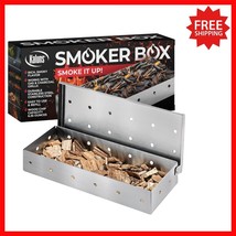 Compact Stainless Steel Smoker Box for Gas or Charcoal Grills - Warping ... - $332.58 MXN