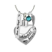 Always In My Heart Ribbon Ash Pendant Urn - Love Charms™ Option - £23.73 GBP+
