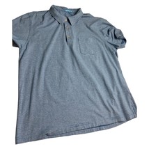 J Mclaughlin Men Golf Polo Shirt Pima Cotton Spandex Blend Stretch Blue XL - £19.35 GBP
