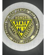 NJSP New Jersey State Anniversary 100 years 1921-2021 Challenge Coin - $34.65