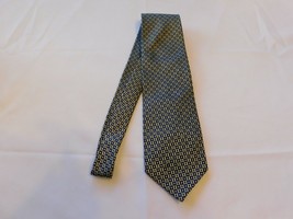 Foggie Silk Handmade Tie Neck neckwear 60&quot; Squares print Multi colored GUC - £12.14 GBP