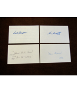 LOU BURDETTE FRANK HOWARD SID HUDSON MACE BROWN SIGNED AUTO VINTAGE INDE... - $940.64 MXN
