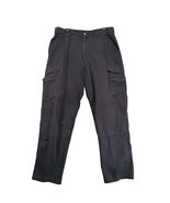 Tru-Spec Tactical Cargo Pants Mens 35x32 Black Ripstop Adj Waist Reinfor... - €17,18 EUR