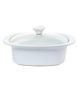 Gibson Elite Gracious Dining 1.9 Quart Stoneware Casserole in White with... - $1,389.92 MXN