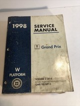 1998 Pontiac Grand Prix Shop Service Repair # 3 Manual Original GM Engin... - £13.20 GBP