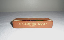 Galloping Golf Bakelite Dice Game Leather Case Vintage Pocket Games - £11.48 GBP