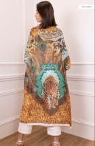 Bohemian Kimono with leopard drawing - £59.39 GBP