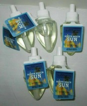 Bath &amp; Body Works Wallflower Fragrance Refill Bulb Lot Set of 5 SOUTH BEACH SUN - £38.50 GBP