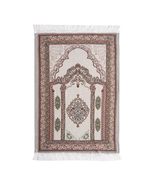 AAI- Arabic Muslim Prayer Carpet Fringed Embroidered Flower Pattern Rect... - $23.75