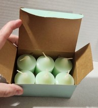 Partylite Honeydew Melon Scent One Box of 6 Votive Candles New Old Stock  - $12.00